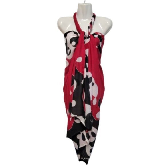 Womens Sarong Pareo Beach Cover Up Swimsuit Coverups Cotton Sarong TIE Wrap NEW - Picture 1 of 9